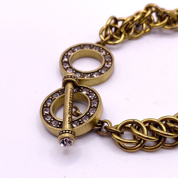 Heidi Daus Pearl Charm Bracelet Toggle Closure - Picture 4 of 7